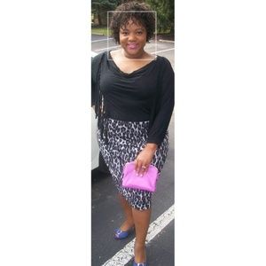 Plus Size Stretchy pencil Skirt